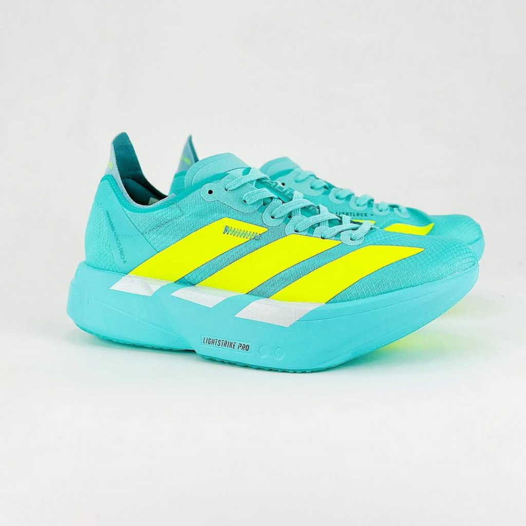 Adidas Adizero Adios Pro 4 Flash Aqua  Lucid Lemon